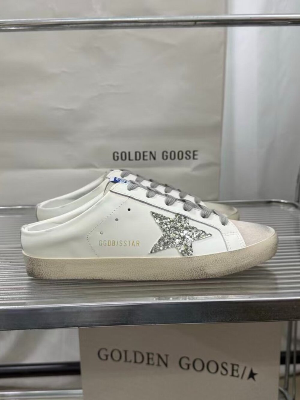 Golden Goose Glitter Star Mule Sneakers - Picture 5 of 9